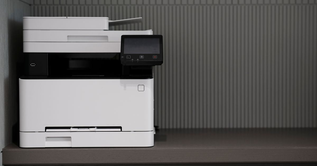 Modern managed print and office technology multifunction printer